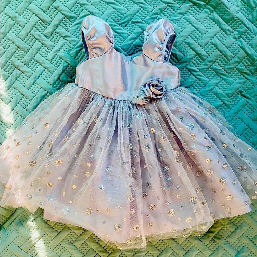 Silver party dress -18 months